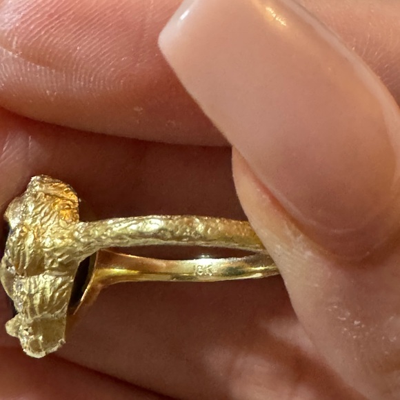 LOGAN HOLLOWELL ONE OF A KIND QUEEN RING ONYX HEART - Picture 11 of 13